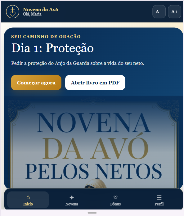 Aplicativo Exclusivo da Novena da Avó pelos Netos