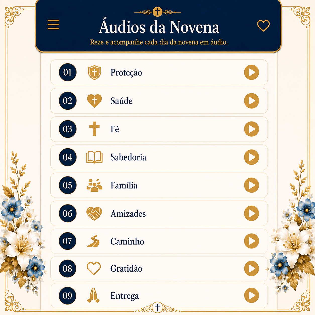 01 Áudios da Novena