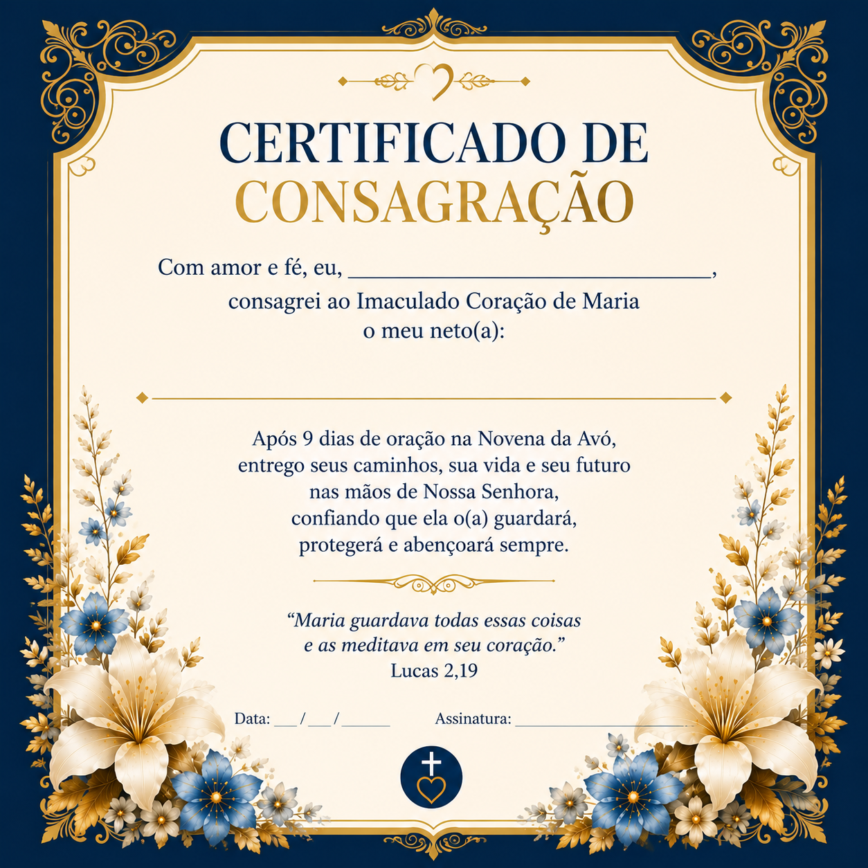 02 Certificado de Consagração