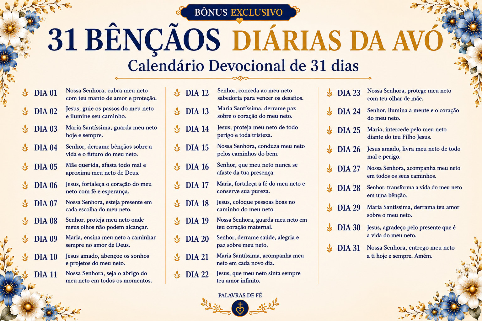 03 Bênçãos Diárias da Avó